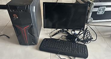 Sistem bloku, monitor, klaviatura, mouse Intel Celeron 2.8 GHZ 4 RAM