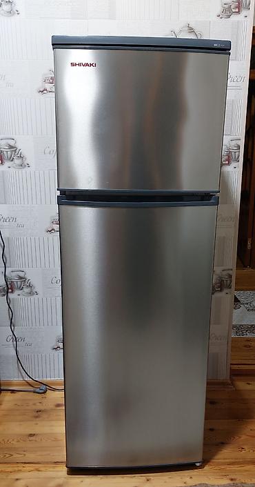 daewoo soyuducu: SHIVAKI ikikameralı soyuducu - Rəng: gümüş (inox effekti), üstdən — 1