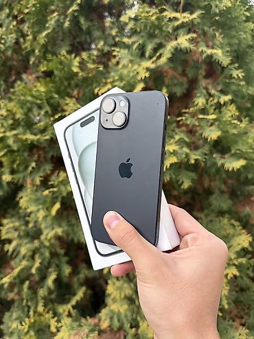 а 1: IPhone 15, Б/у, 128 ГБ, Черный, 82 % — 2