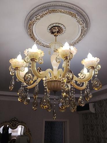 sud sagan pompa: Çılçıraq, 8 lampa, Keramika — 1