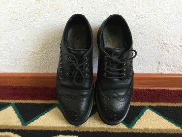 секонд обувь: Ботинки и ботильоны 35, цвет - Черный