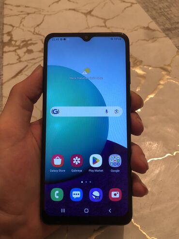 samsunq not: Samsung A02, 32 GB, rəng - Qara, Barmaq izi