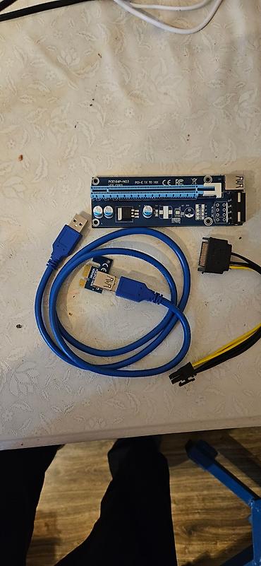 кронштейн для видеокарты: PCI-E riser dəsti – PCI-E 1x → 16x (model: PCE164P-N03, VER 006S) — 3