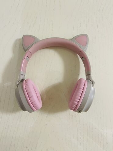 наушники ушки котика: Накладные, Hoco, Новый, Беспроводные (Bluetooth), Для детей