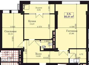 купить квартиру в бишкеке вторичное жилье: 2 комнаты, 86 м², Элитка, 11 этаж, Евроремонт