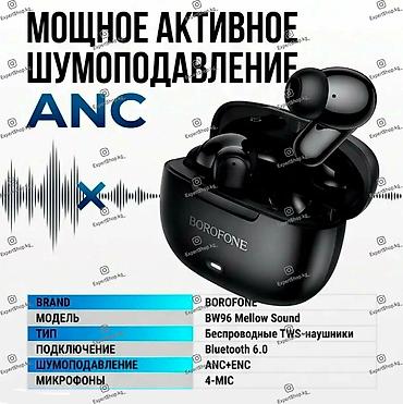 air iphone: Наушники беспроводные BOROFONE BW96 с шумоподавлением ANC, ENC - — 3