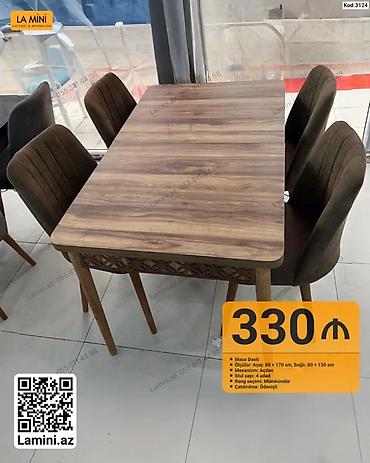 Məhsul: Yemək otağı üçün masa dəsti (Kod: 3124) - Masa ölçüləri: açıq at lalafo.az — 1 Məhsul: Yemək otağı üçün masa dəsti (Kod: 3124) - Masa ölçüləri: açıq — 1