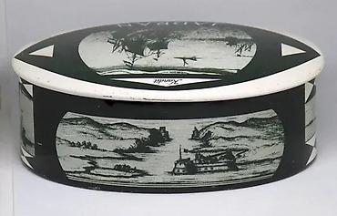 Kutije za odlaganje: Vintage Toleware limena kutija JADRAN 1960. Vintage Toleware limena — 11