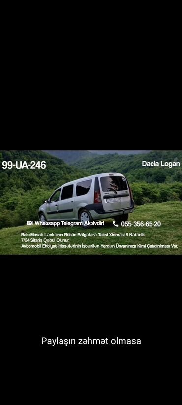 аренда авто под такси в баку: Minivan, Bakı - Masallı, 6 Oturacaq