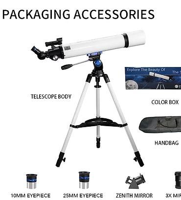 Спорт и отдых: Astronomik Teleskop Apertural 80mm Foks 600mm Zoom 24x-750x - Tripod — 10