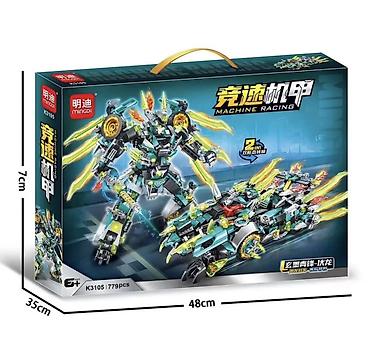 роботы конструкторы meccano meccanoid: Конструктор MINGDI Machine Racing 2-в-1 (модель K3105) - Тематический — 1