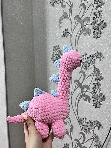 Yumşaq oyuncaqlar: Amigurumi oyuncaq – dinozavr - Material: yumşaq, plyuş iplikdən — 2