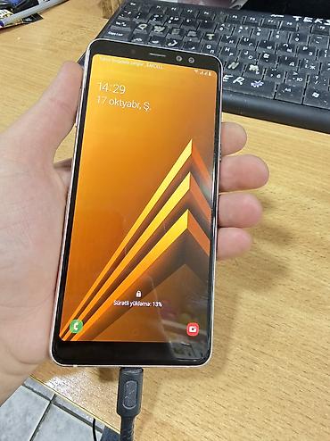 samsung galaxy a 9: Samsung Galaxy A8 2018, 16 GB, rəng - Mavi, Barmaq izi, Face ID — 1