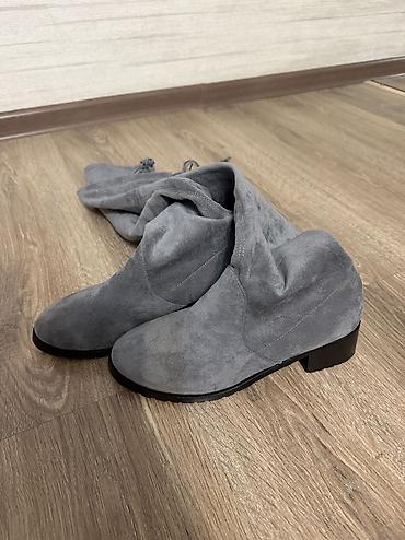 literide crocs: Сапоги, 37, 37.5, Б/у, цвет - Серый, Самовывоз, Платная доставка — 2