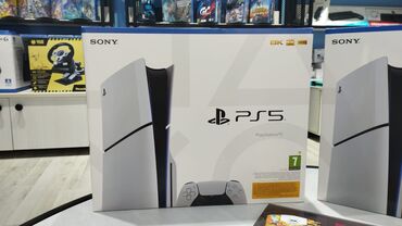 PS5 (Sony PlayStation 5): Sony PlayStation 5 Slim oyun aparatı. Brand - Sony. Növü - Slim