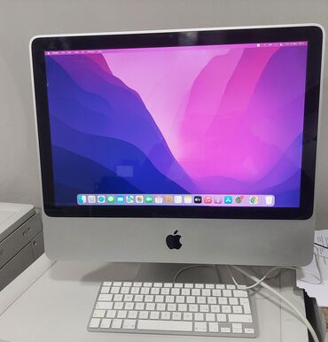 Masaüstü kompüterlər və iş stansiyaları: Apple imac 20-inch (monoblok) ▪︎ intel core 2 duo prosessor ▪︎ nvidia