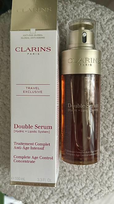 крем: Clarins Double Serum 100 ml – Yeni, istifadə olunmayıb 🎁 🎁 Hədiyyə — 2