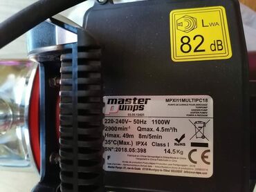 Sredstva za navodnjavanje: Master pumpa za vodu inox 1100W Cena:120evra Pumpa za vodu Master — 5