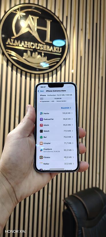 iphone adapter: IPhone 14, 128 GB, Mavi, Zəmanət, Face ID, Sənədlərlə — 2
