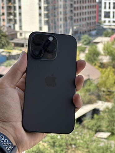 display: IPhone 14 Pro, Колдонулган, 128 ГБ, Black Titanium, 87 %