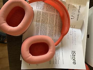 Аудиотехника: Apple AirPods Max, цвет Pink (розовый). Отличное состояние. Одна — 3