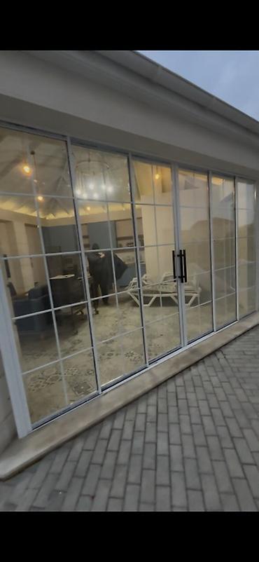 Arakəsmə qapılar: Alüminium sürgülü panoramik qapı sistemi - Material: yüksək — 3