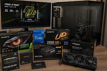 pc case: Компьютер, ядер - 12, ОЗУ 32 ГБ, Для работы, учебы, Б/у, Intel Core i7, NVIDIA GeForce RTX 3080 TI, HDD + SSD — 1