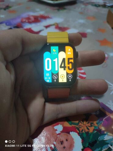 android saat: İşlənmiş, Smart saat, Sim kart, rəng - Narıncı