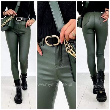 Pantalone: ⬆️⬆️⬆️ pantlone od eko koze sa elastinom za vitkiji i puniji stas u — 8