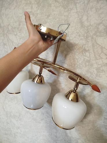 isiq lampasi: Çılçıraq, 3 lampa, Şüşə — 3