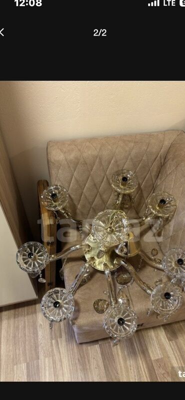 Bitkilər üçün dibçəklər: Çılçıraq, 8 lampa, Metal