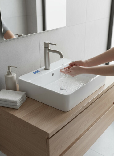 пьедесталом раковина с: Ванна үчүн раковина, Чарчы формасы, Материалы: Керамика