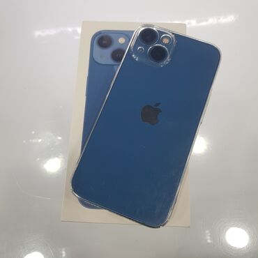 Apple iPhone: IPhone 13, 128 ГБ, Синий, Гарантия, Отпечаток пальца, Face ID