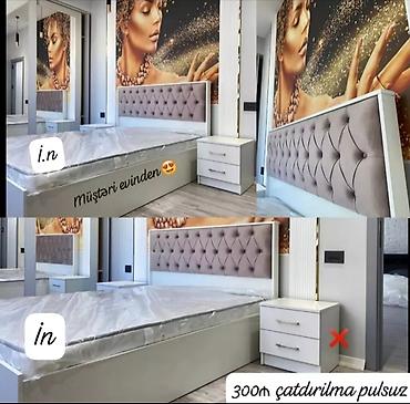 Çarpayılar: Yeni, İkinəfərlik çarpayı, Bazalı, Matras ilə, Siyirməsiz, Azərbaycan — 13
