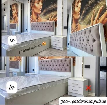 Çarpayılar: Yeni, İkinəfərlik çarpayı, Bazasız, Matras ilə, Siyirməsiz, Azərbaycan — 24