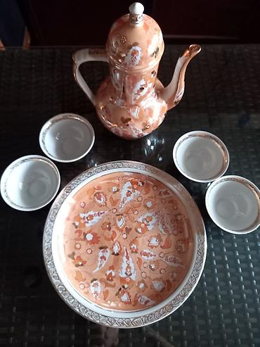 slimming cayi: Çay dəsti, rəng - Qızılı, Farfor — 4