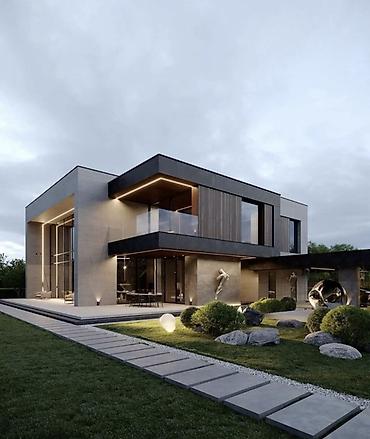 Фасадные работы: Проектирование и строительство современных частных домов - — 2