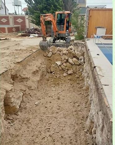 Mini ekskavatorla qazıntı və demontaj xidməti - Doosan DX35z mini