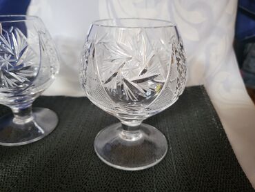 Čaše: Case kristal za zestoko pice iz 70ih.god. Case kristal,gravura za — 9