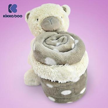 komode prodaja: KikkaBoo Baby ćebence sa plišanom igračkom 70x100 “My Teddy” (šifra — 3