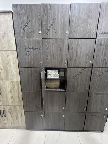 Шкафы для раздевалки: Шкаф для раздевалки, Б/у, ЛДСП, Самовывоз — 3