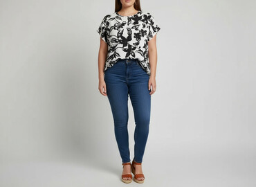bluzki nietoperz plus size: Жіноча блуза, розмір 3XL