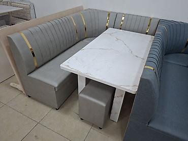 silver kitchen: Кухонный мягкий уголок, Новый, Пластик, цвет - Бежевый — 4