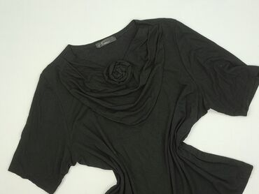 bluzki czarne plus size: Women's blouse, size 6XL (EU 52)