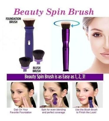 ajfon 9: Beauty spin cetkica za sminkanje sa 4 nastavka,radi na baterije.I ono