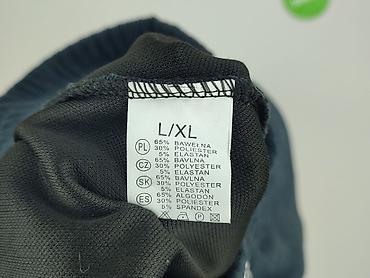 patchwork: Material trousers for women, size L — 4