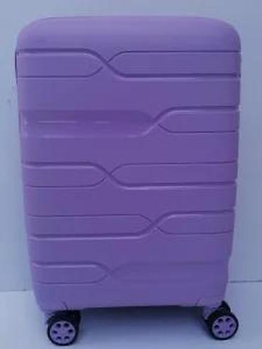 Putni koferi i torbe: Tvrdi kofer na točkiće – ljubičasti - Materijal: tvrda plastika (ABS — 16
