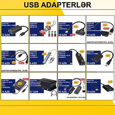 printer usb: USB Adapterlər/Konverterlər (Çeviricilər) ⭐USB2.0 to Micro SD – 3 AZN — 1
