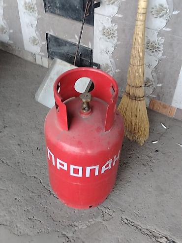 Все для дома и сада: Газовый баллон пропановый (красный, надпись «ПРОПАН»), металлический — 2