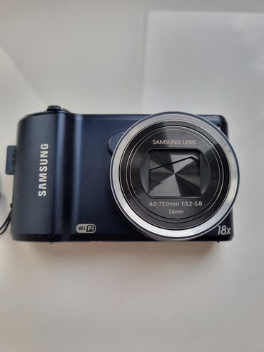 Фотоаппараты: Продаю Samsung WB200F, с флешкой, 3 батарейки, чехол, видеосъёмка, wi